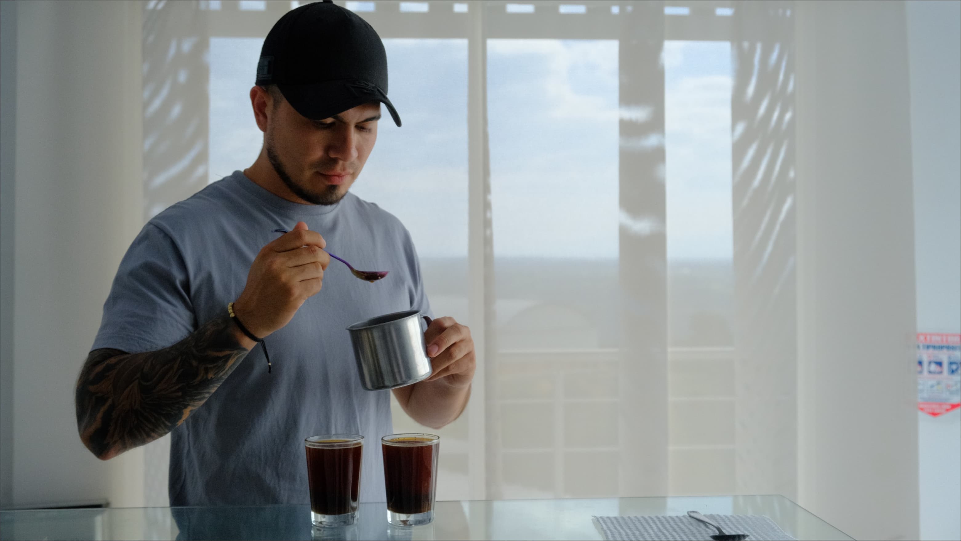 Biocatalysis process illustration in coffee production